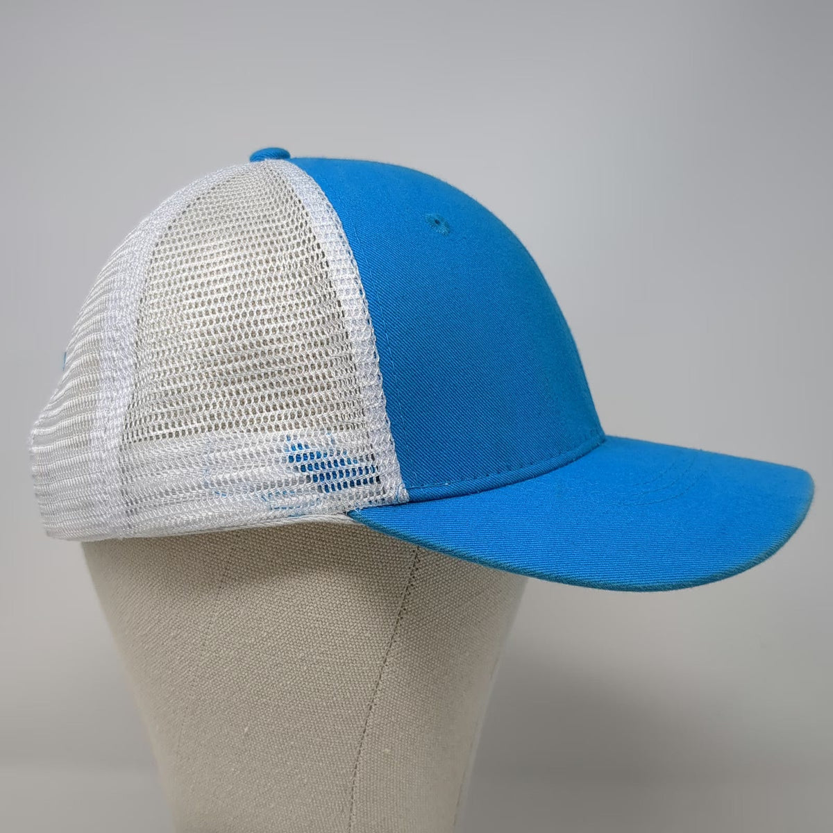 Vie Trucker Hat Blue One Size Double Trouble Bail Bonds Mesh Snapback Phone Num