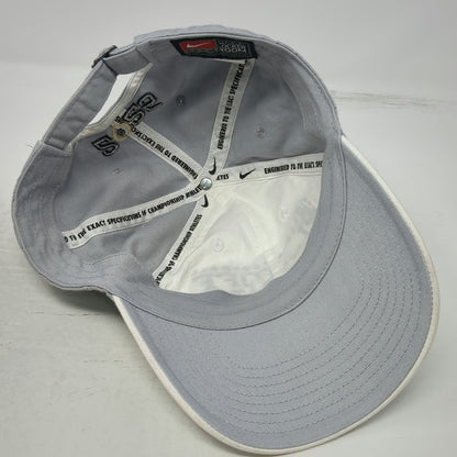 Nike Oregon Ducks NCAA Cap White Gray OSFM 2025 College Football Playoff Bound