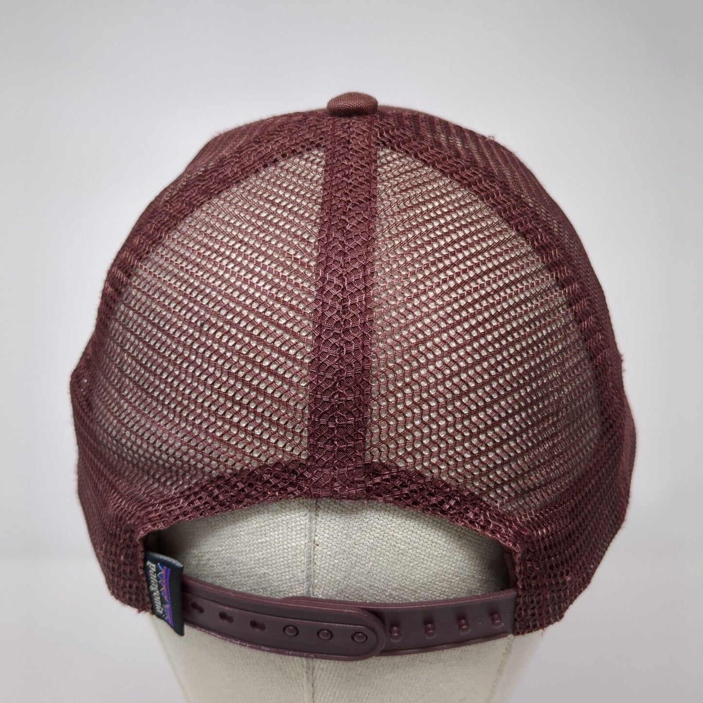 Patagonia Fitz Roy Mountain Snapback Trucker Hat Red One Size Mesh Back