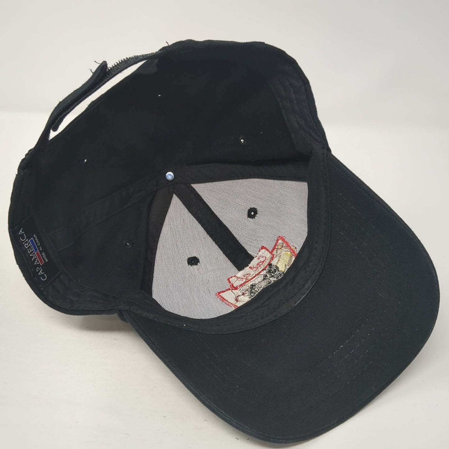 Eat At Joe's Strapback Hat Black One Size Solid Adjustable Cap America