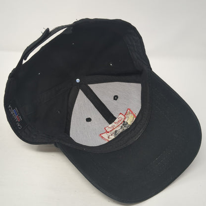 Eat At Joe's Strapback Hat Black One Size Solid Adjustable Cap America