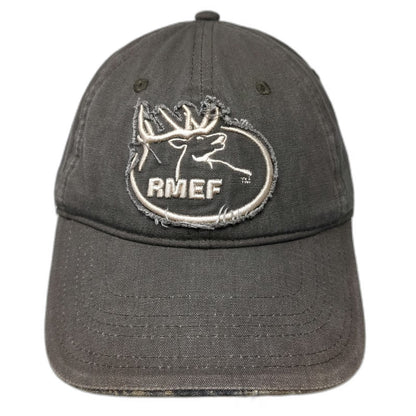 Outdoor Cap Baseball Cap Brown One Size RMEF Elk Frayed Patch Camo Underbrim Hat