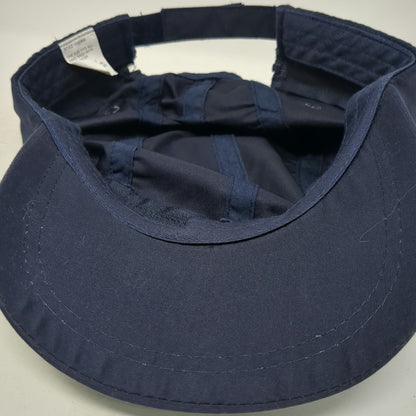 Blue Baseball Cap One Size Zip Off Convertible Visor Strapback Plain Solid Hat
