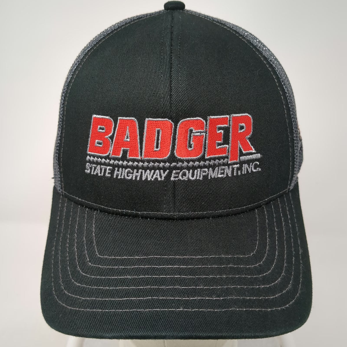 Outdoor Cap Trucker Hat Black One Size Badger State Highway Equipment Inc Mesh