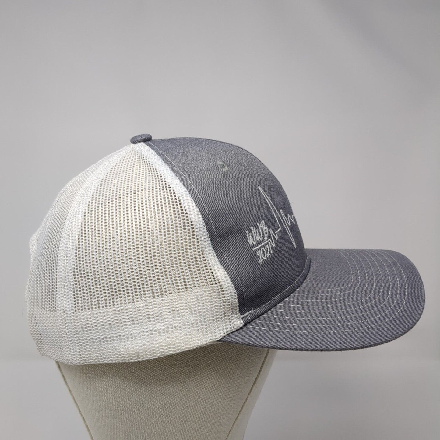 WWB 2021 Snapback Trucker Hat Gray One Size Adjustable Mesh Back Port Authority