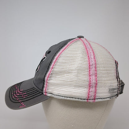 Shoot Like A Girl Strapback Trucker Hat Gray One Size Mesh Back 6 Panel