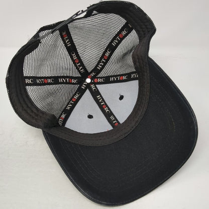 HYTORC Trucker Hat Black One Size Mesh Back Snapback Embroidered Logo Industrial