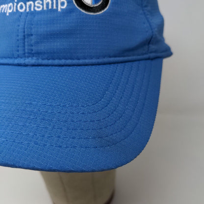 Ahead Men's Strapback Hat Blue Embroidered Crooked Stick BMW Championship Logo