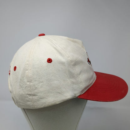 KC 5 Panel White Red OS Taz Firefighter Looney Tunes Snapback Hat Axe Vintage