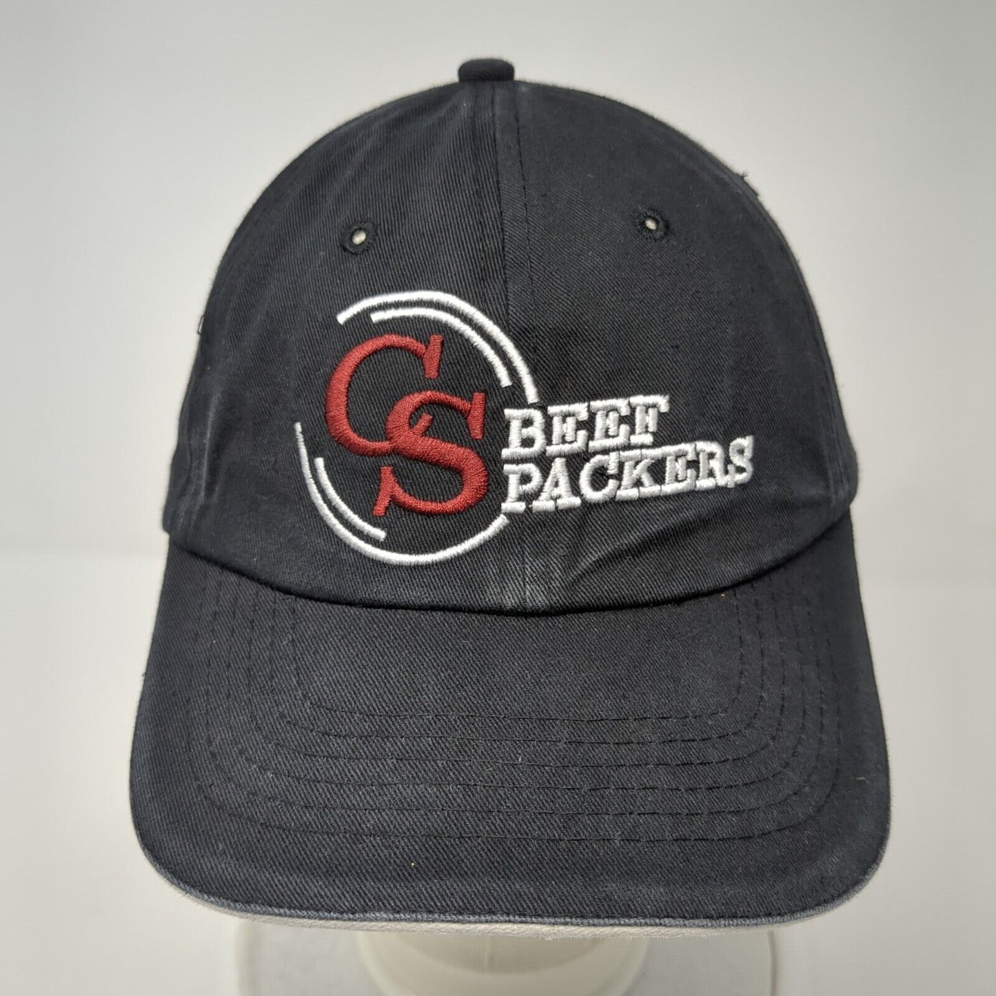 CS Beef Packers Strapback Hat Black One Size Adjustable Embroidered Buck's Bags