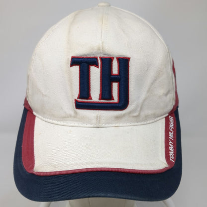 Tommy Hilfiger Baseball Cap White Blue Red One Size Colorblock Embroidered Hat