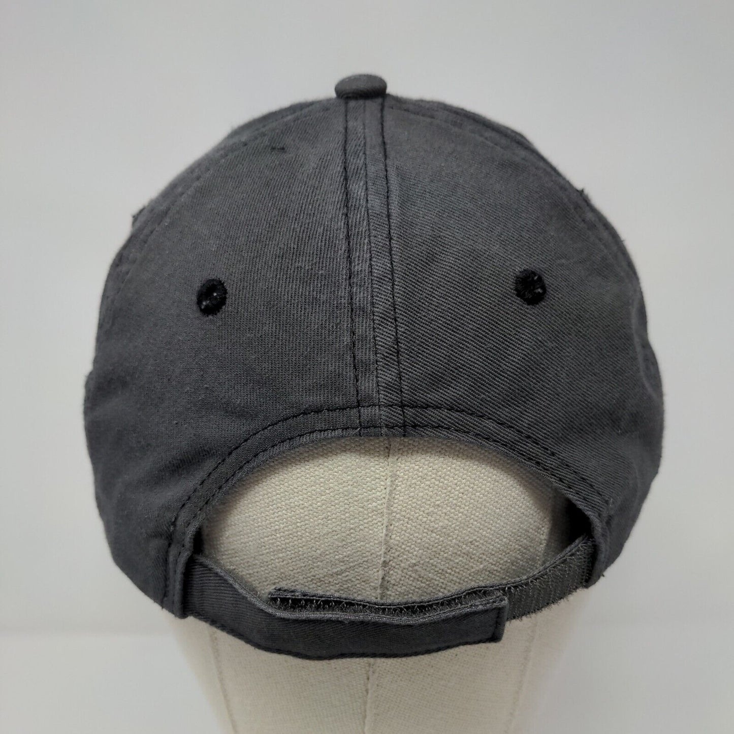 MWP Strapback Hat Gray OSFA Adjustable Embroidered Vented Holes Port Authority