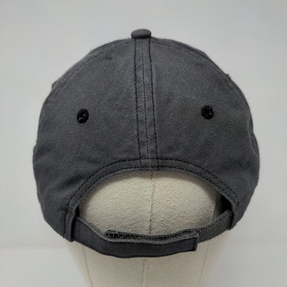 MWP Strapback Hat Gray OSFA Adjustable Embroidered Vented Holes Port Authority