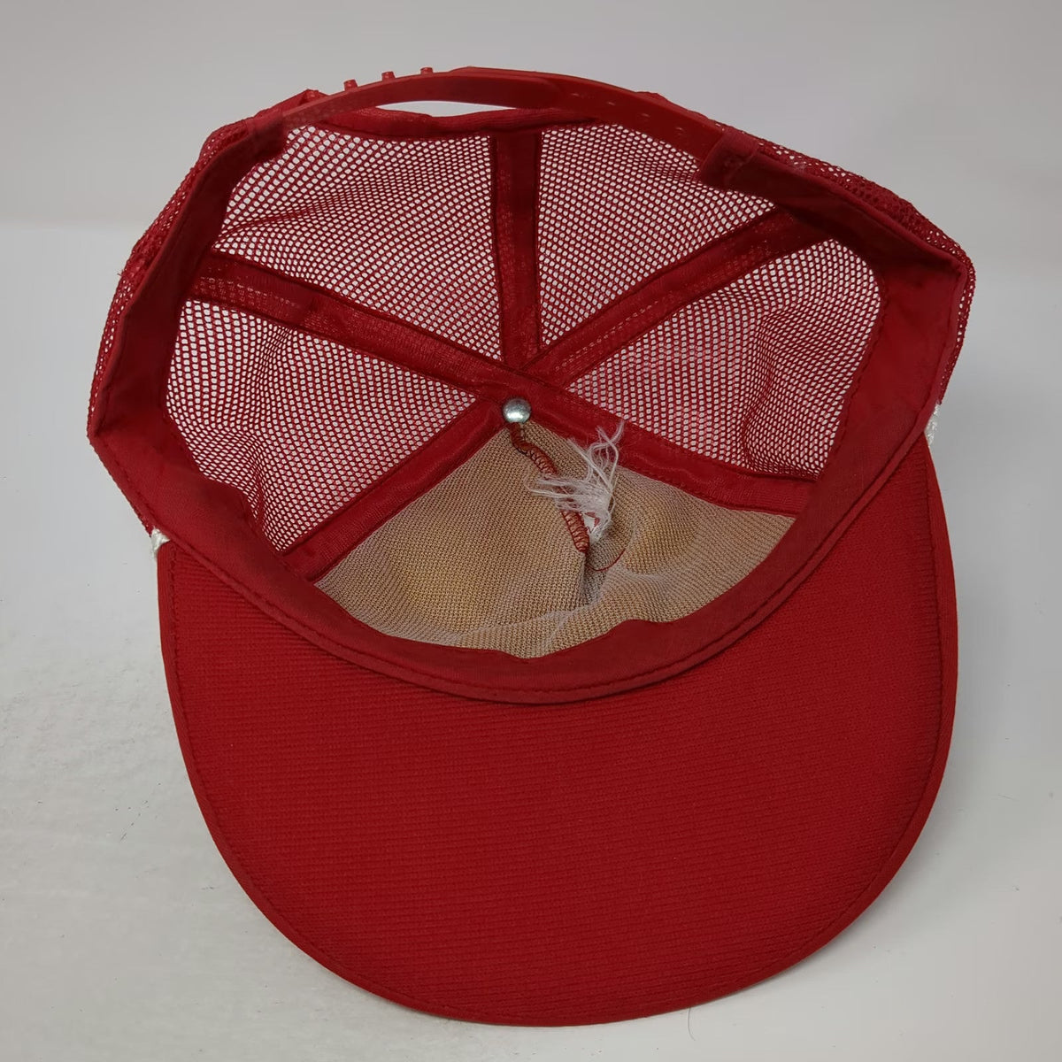 Trucker Hat Red One Size BPOE Elk Lodge 1389 Nampa Idaho Snapback Rope USA
