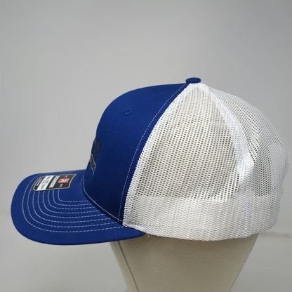 Richardson Trucker Hat Blue White OSFM Snapback Pro Mod Manufacturing 112 Mesh
