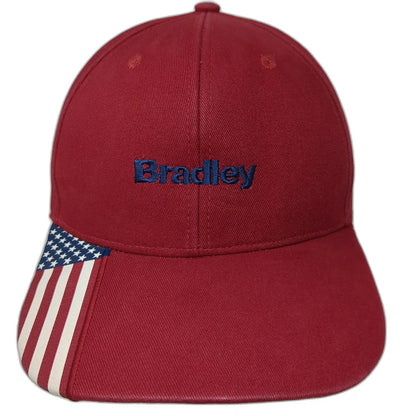 Outdoor Cap Baseball Cap Red One Size Bradley American Flag USA Strapback Hat