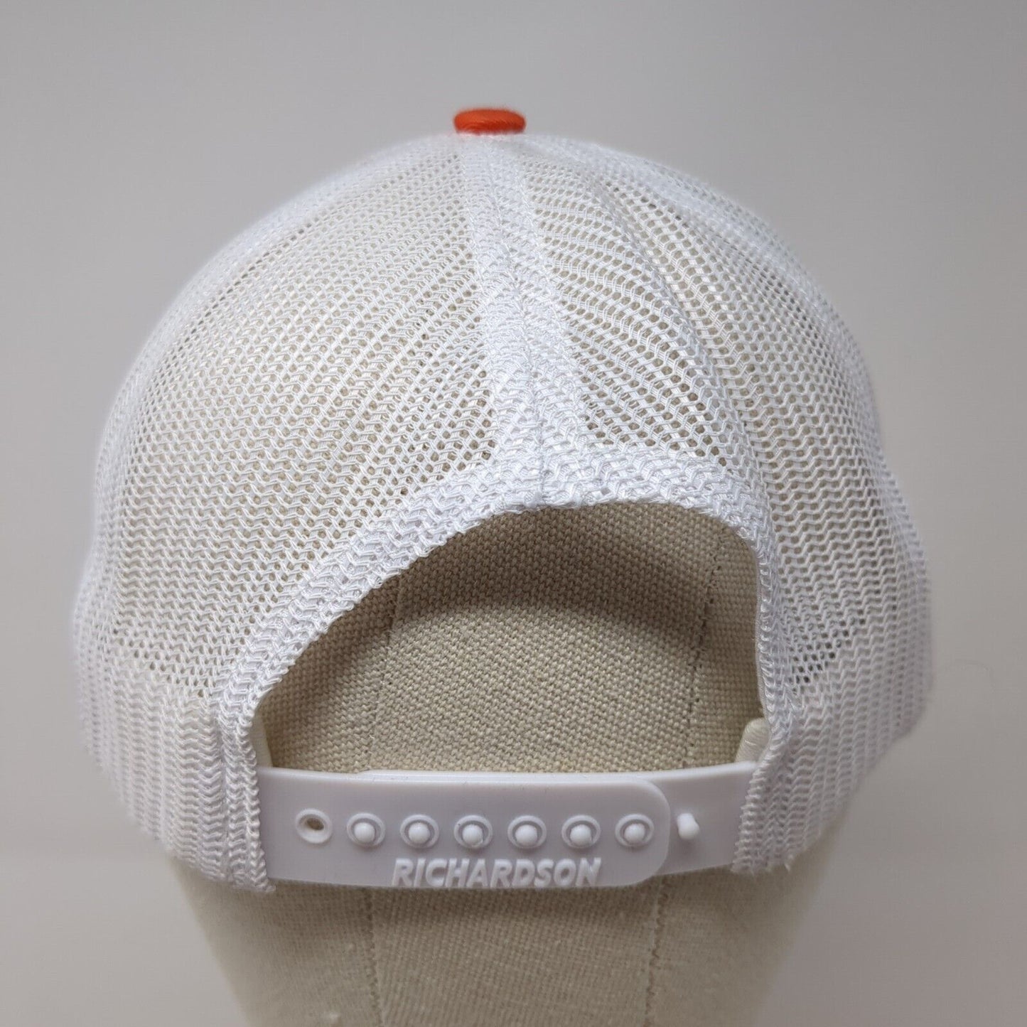 Viking Industrial Systems Snapback Trucker Hat Orange OS Adjustable Mesh Back