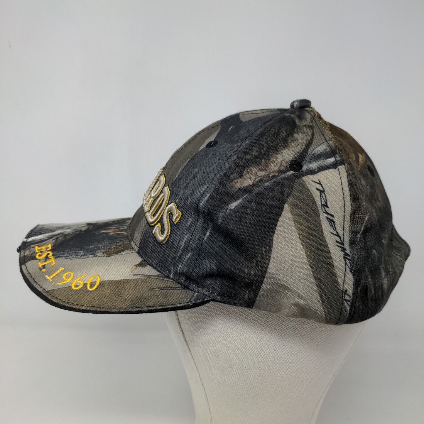 Menards Men's Strapback Hat Brown Camo Adjustable Embroidered Logo LED Light Up