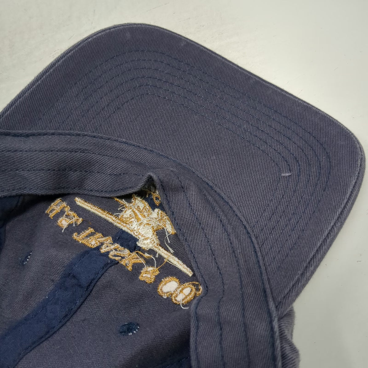 H.S. Trask & Co Baseball Cap Blue One Size Floatplane Bison Footwear Cotton Hat