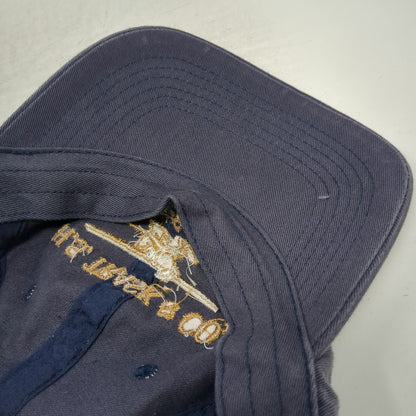 H.S. Trask & Co Baseball Cap Blue One Size Floatplane Bison Footwear Cotton Hat