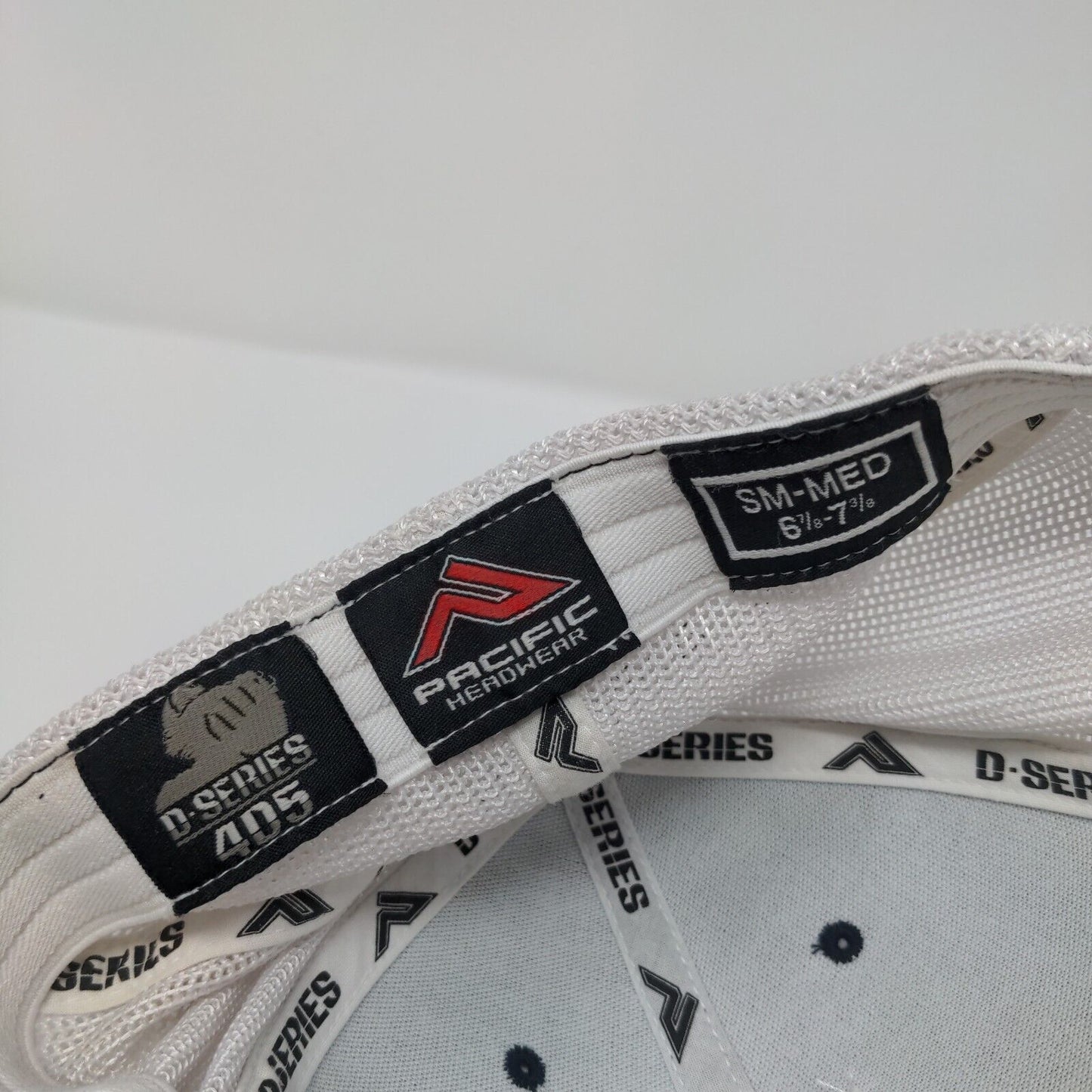 M Lightning Fitted Trucker Hat Blue S/M D-Series Mesh Back Pacific Headwear