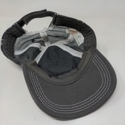 Seaworld Men's Strapback Mesh Back Hat Gray OSFM Patch Logo Embroidered