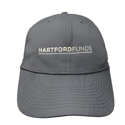 Hartford Funds Strapback Hat Gray OSFM Adjustable Embroidered Nike Dri-Fit