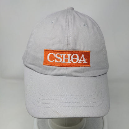 CSHQA Strapback Hat Gray One Size Adjustable Vented Holes 6 Panel Port & Company