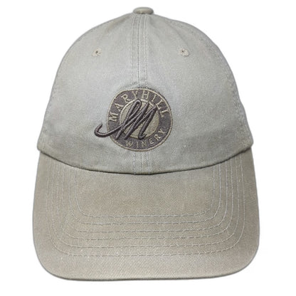 OTTO Baseball Cap Beige One Size Maryhill Winery Logo Strapback Cotton Hat