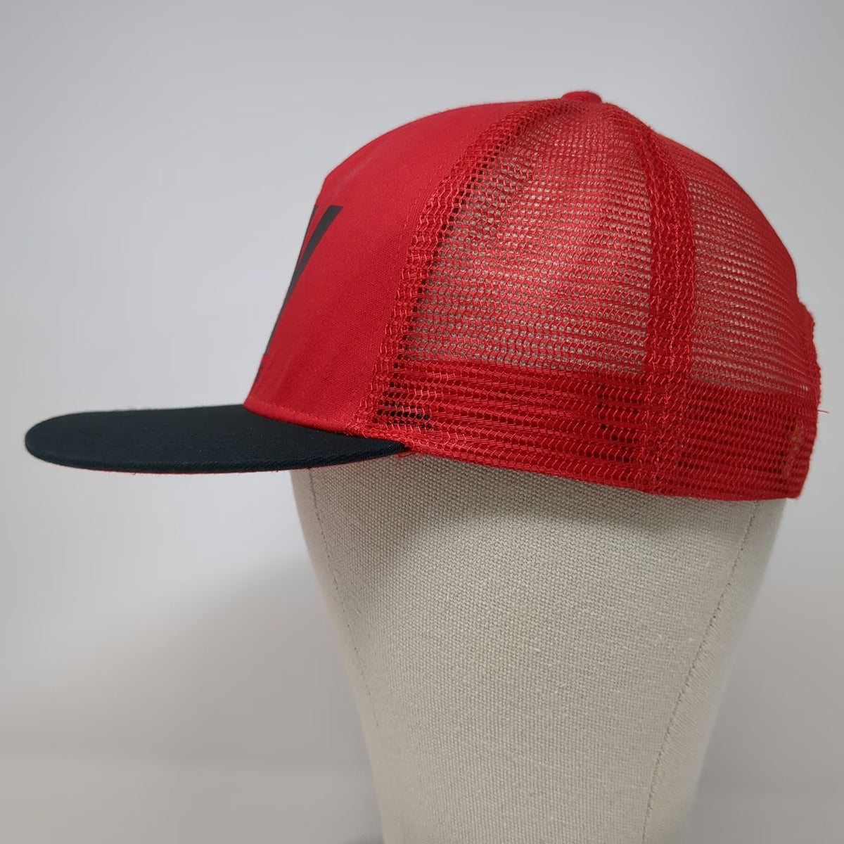 Fly Racing Trucker Hat Red Black One Size Mesh Flat Bill Snapback Motocross