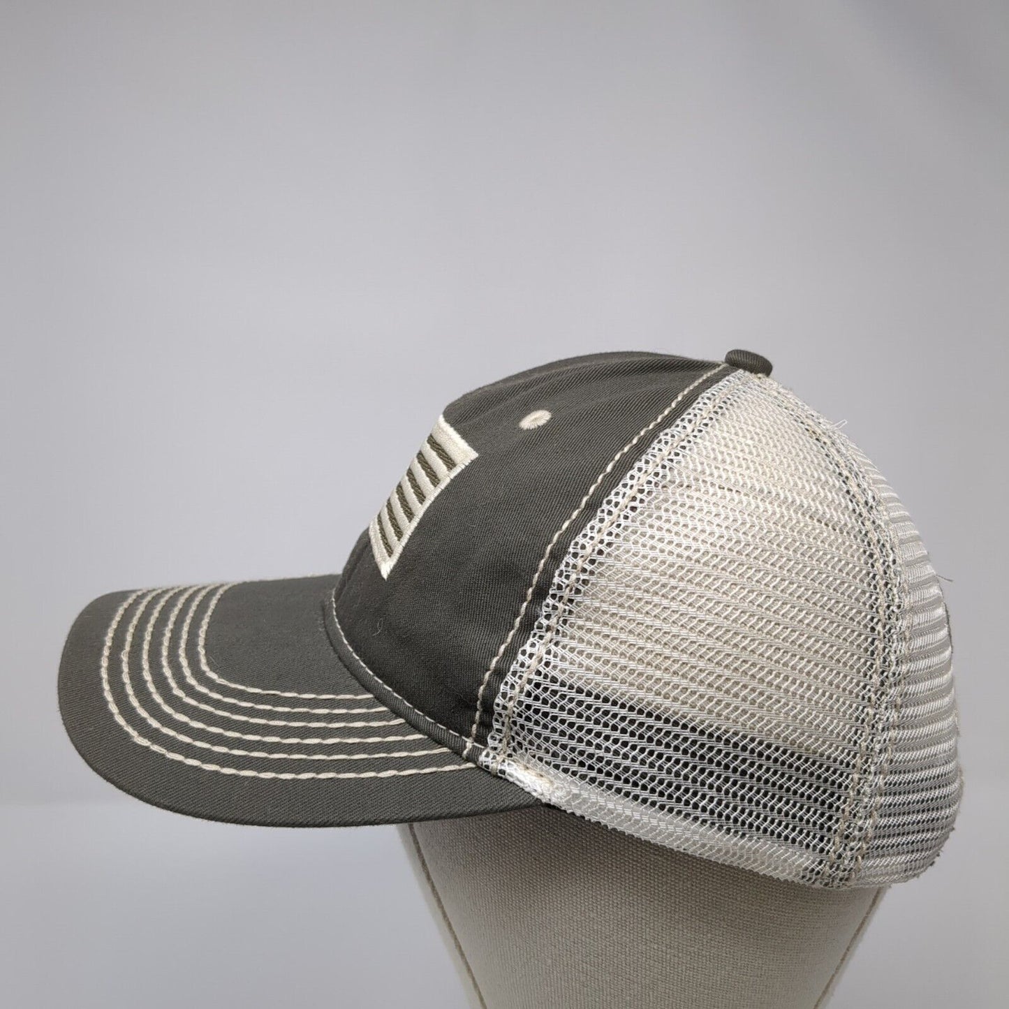 USA Flag HOAC BSA Strapback Mesh Back Trucker Hat Gray One Size Paramount