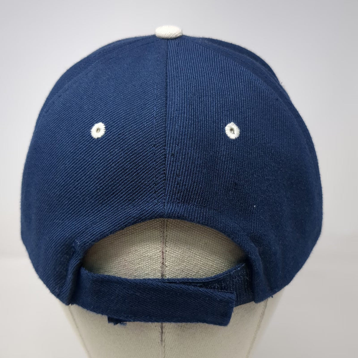 Baseball Cap Blue Red White One Size GMC Logo Sandwich Brim Strapback Hat Truck