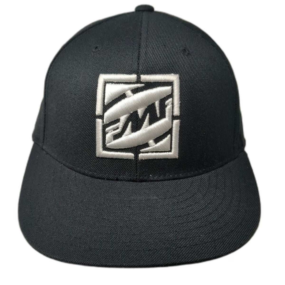 Yupoong Baseball Cap Black 7 1/2 Fitted Embroidered Logo FMF Racing Hat