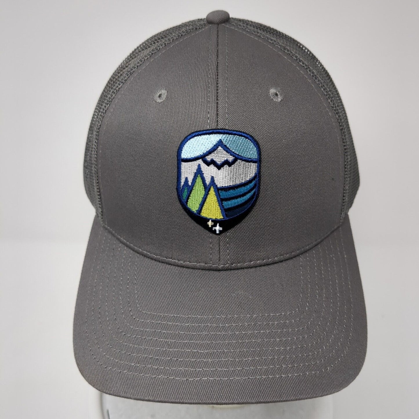 Perpetua Resources Snapback Trucker Hat Gray One Size Mesh Back Outdoor