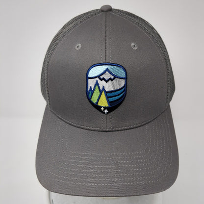 Perpetua Resources Snapback Trucker Hat Gray One Size Mesh Back Outdoor
