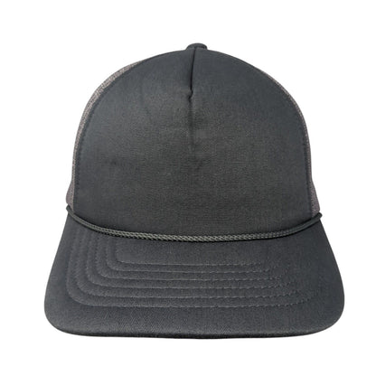 Richardson Snapback Rope Trucker Hat Gray One Size Mesh Back Blank