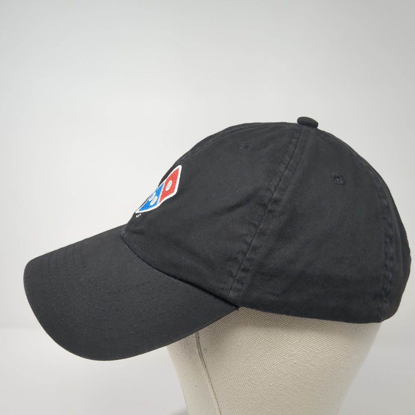 Domino's Gear Strapback Hat Black One Size Embroidered Logo Crew Uniform