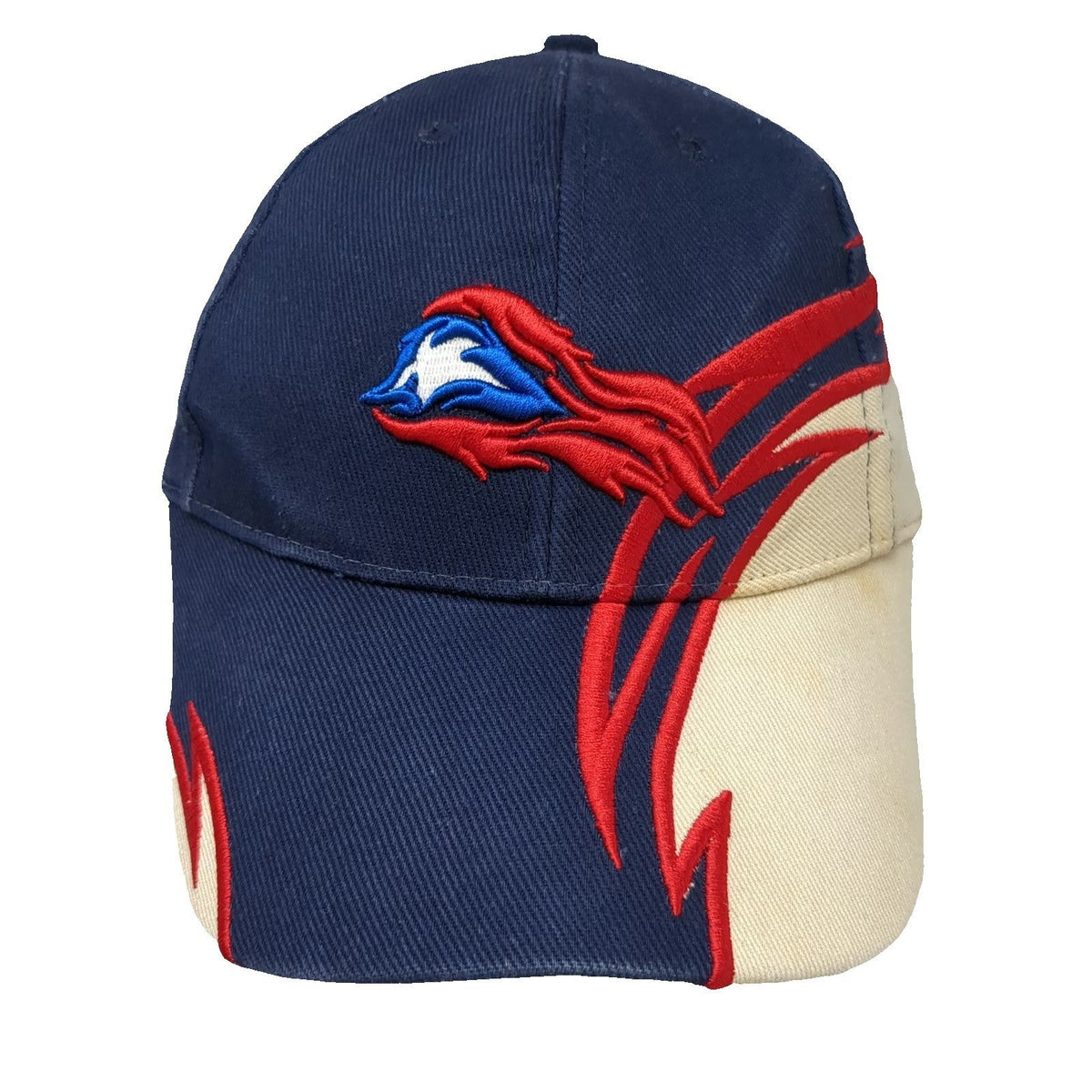 Blue Beige Red Baseball Cap One Size Puerto Rico Flag Embroidery Strapback Hat