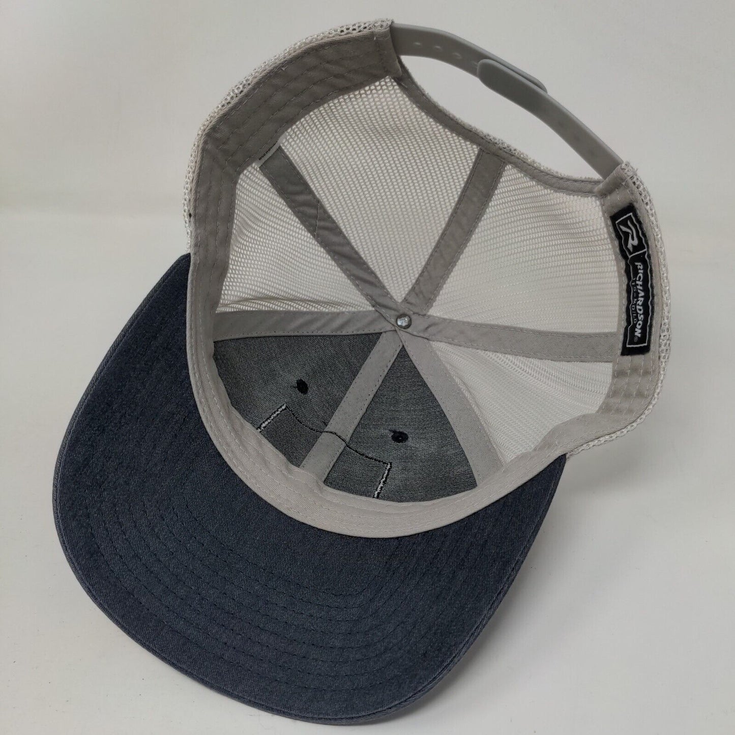 Live Oak Homes Est 1972 Snapback Trucker Hat Blue M/L Mesh Back Richardson