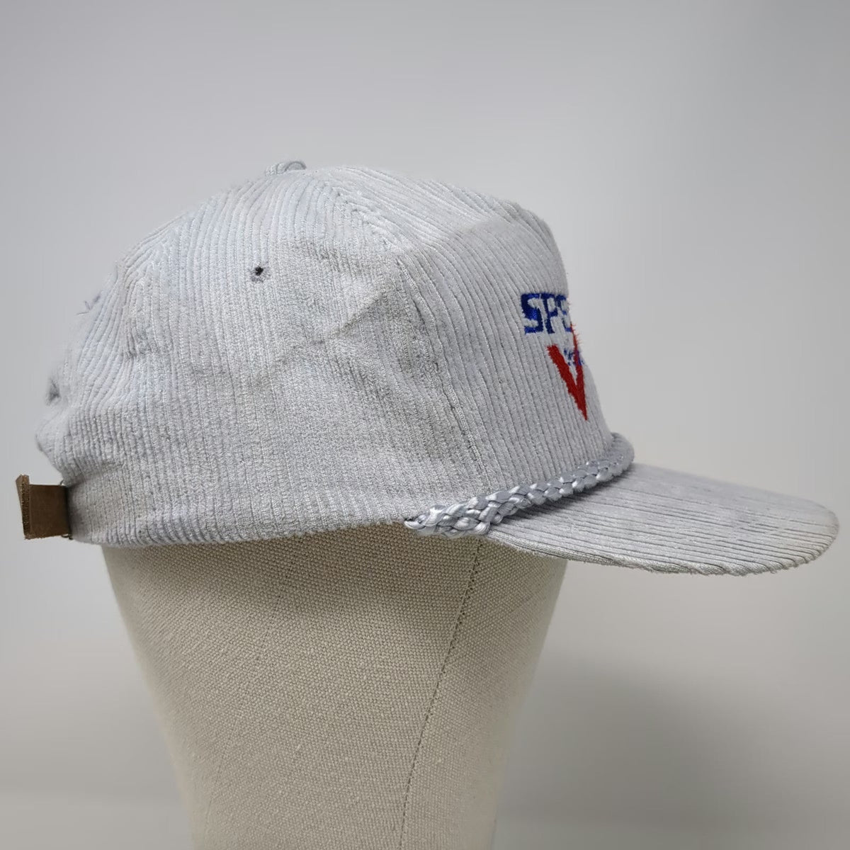 Sportcap Supreme 5 Panel Gray One Size Hat Spencer Driving Force Corduroy Rope