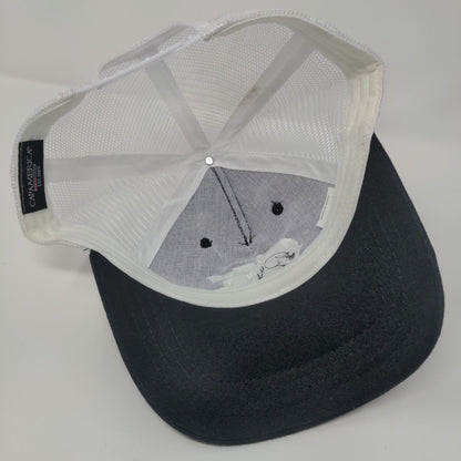 Crooked 8 Snapback Mesh Back Trucker Hat Black One Size Cap America