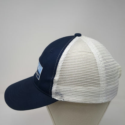 Port & Company Trucker Hat Blue One Size Waterfront Bistro Patch Mesh Snapback