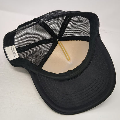 Black One Size Trucker Hat Mesh Snapback Rope Shamrock RB14 Irish Flag White Hat