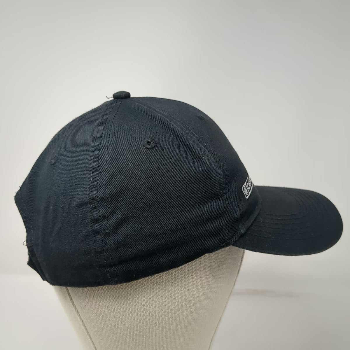 Loomstate Baseball Cap Black One Size Organic Cotton Slideback Chipotle Logo Hat