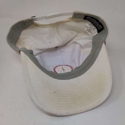 Seahorse Snapback Trucker Hat White OSFA Adjustable Embroidered Rope Imperial
