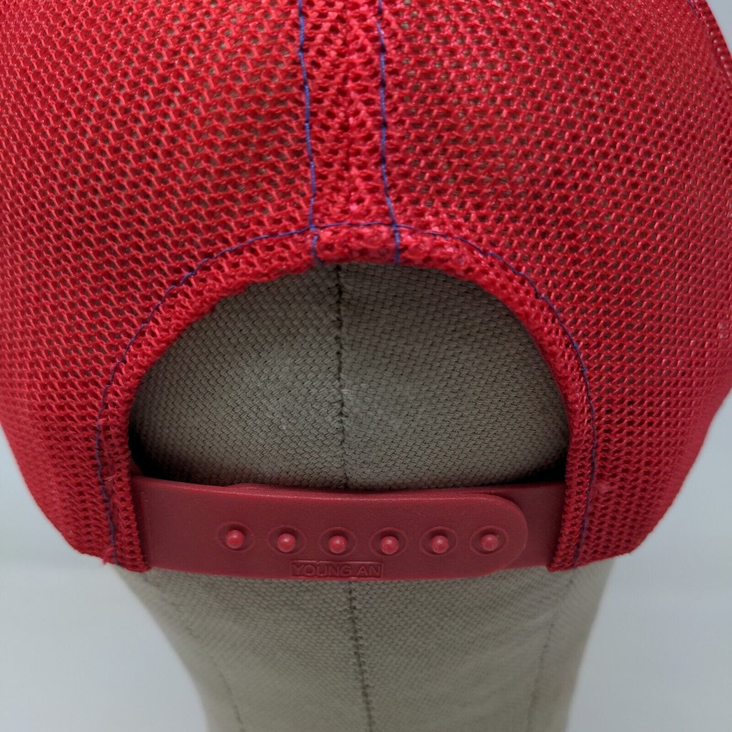 Daco Kotton Cool Men's Snapback Mesh Back Hat Red OSFA Blank Vintage