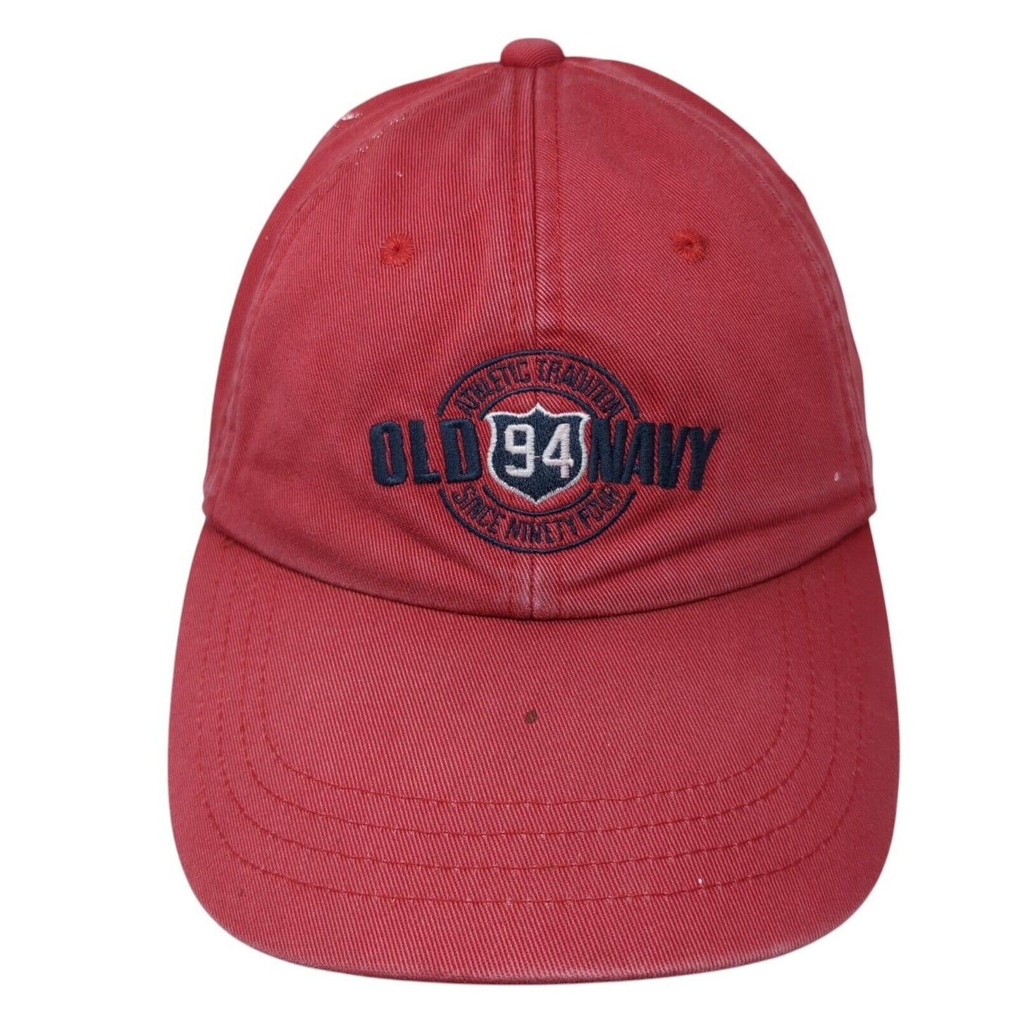 Old Navy 94 Strapback Hat Red S/M Adjustable Embroidered 6 Panel