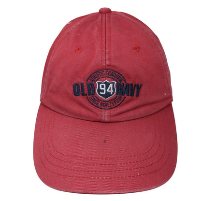 Old Navy 94 Strapback Hat Red S/M Adjustable Embroidered 6 Panel
