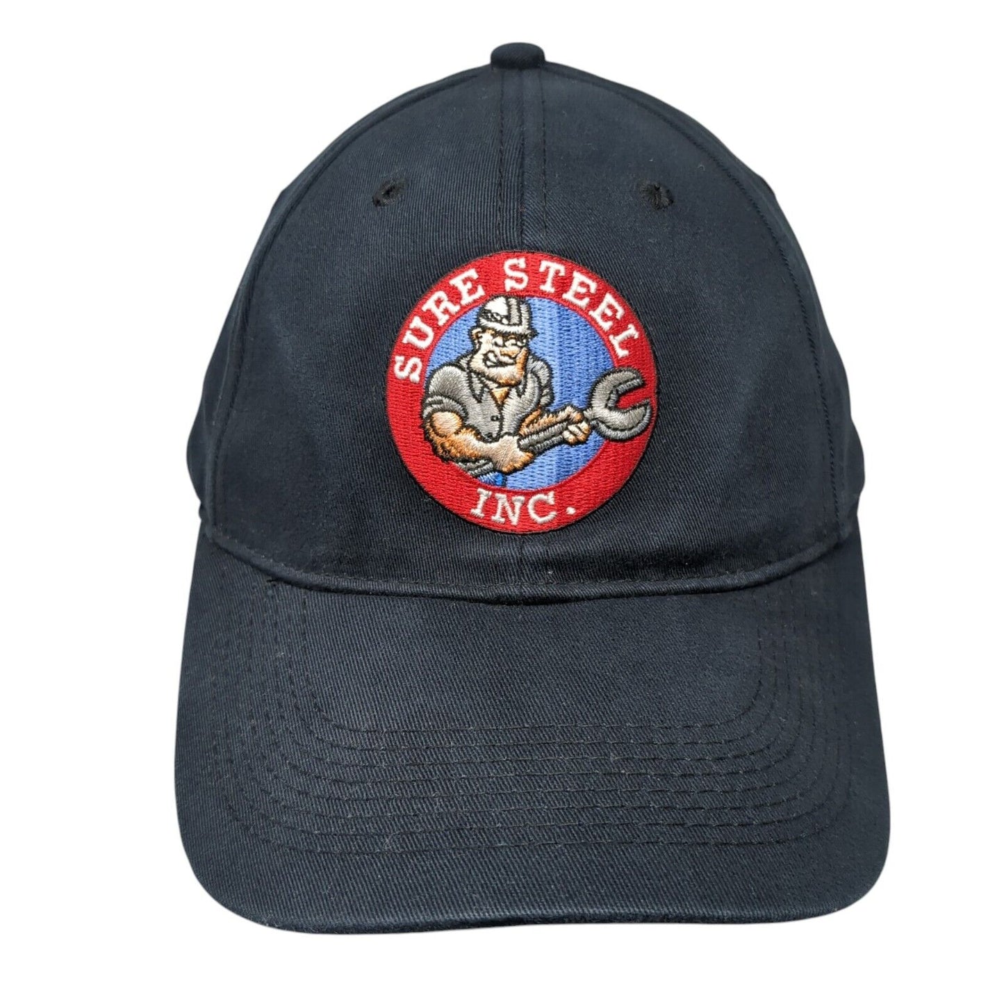 Sure Steel Inc. Fitted Hat Blue L/XL Perfect Fit Embroidered Stretch