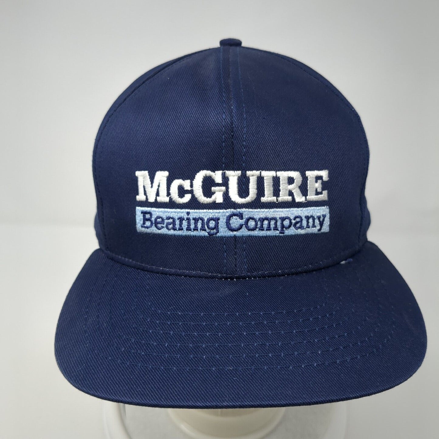 McGuire Bearing Company Snapback Hat Blue One Size Adjustable Richardson